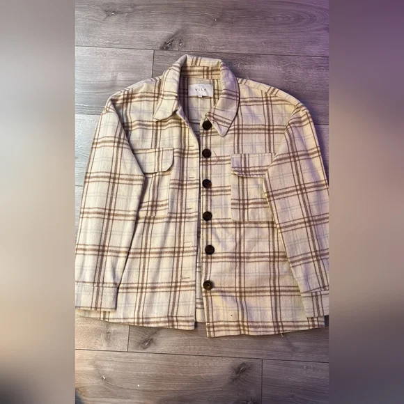 Checked shirt jacket - Picture 1 of 3
